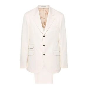 Brunello Cucinelli Beige Cotton Two-Piece Men's Suit